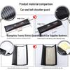 Custom Carbon Fiber Leather Seat Belt Shoulder Pad Cover for Cars