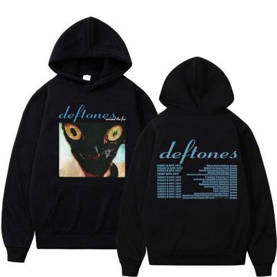 Sudadera con capucha de banda de Rock Deft Ones Around The Fur Tour Cat, sudaderas con capucha Vintage de moda Harajuku, ropa informal estilo Hip Hop 2023