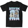 Men Women Rizz With Tism Funny Autism Raccoon Meme Shirt Accessories Novelty Cotton Autism T Shirt Tee Clothing New Arrival