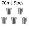 Stainless Steel Metal Cup Beer Cups White Wine Glass Coffee Tumbler Travel Camping Mugs Drinking  Tea Mug Set Outdoor
