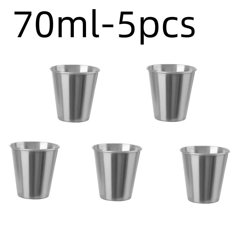 Stainless Steel Metal Cup Beer Cups White Wine Glass Coffee Tumbler Travel Camping Mugs Drinking Tea Mug Set Outdoor