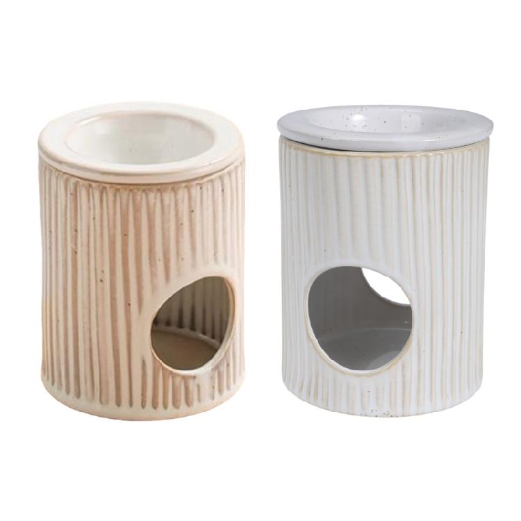 Classical Ceramics Split Aromas Diffuser Essential Oil Burners Fragrances Tealight Candle Holder for Stress Relief