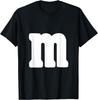 Big White Letter M Halloween Christmas Thanksgiving T-Shirt