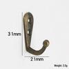 Antique Single Alloy Coat Hook for Clothes