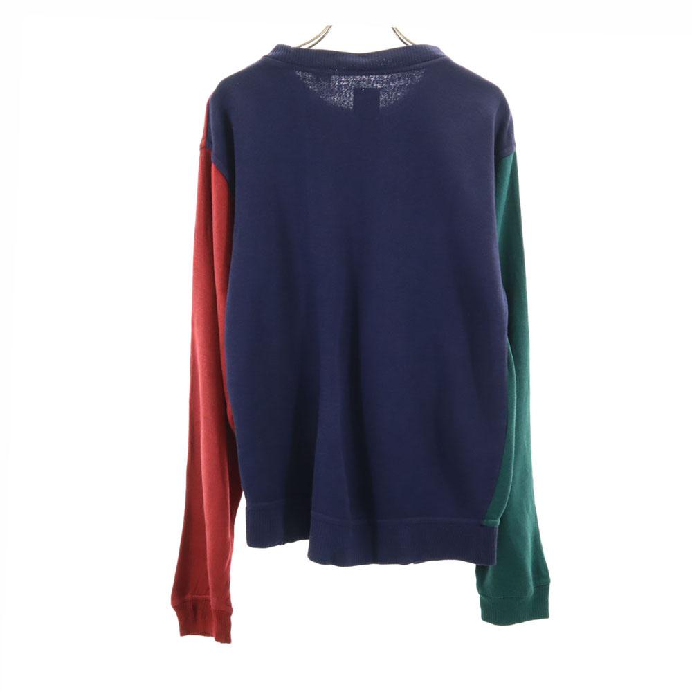 APPALACHIAN TRAIL 90s Old Long Sleeve Crazy Pattern Trainer Gray Sweat Men's Used