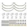Metal Steel Leaf Spring Suspension Kit for WPL B1 B14 B-14 B16 B24 B-24 C14 C-14 C24 C-24 B16 6x6 4x4 1/16 Military Truck Parts