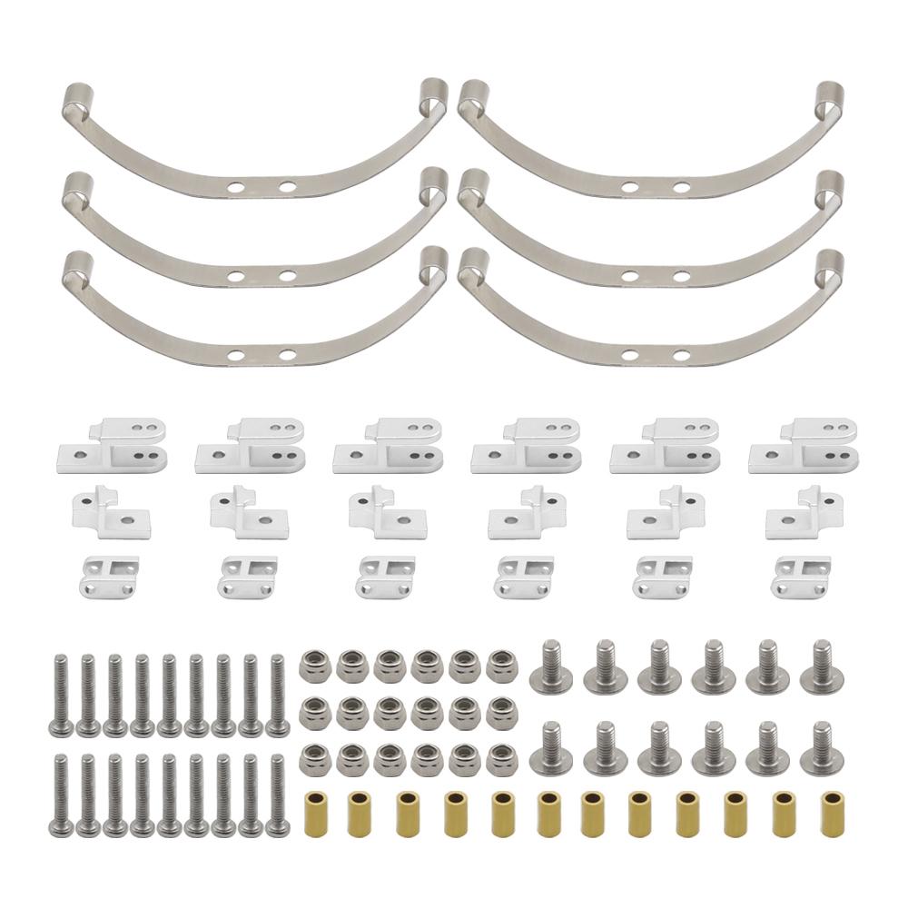 Metal Steel Leaf Spring Suspension Kit for WPL B1 B14 B-14 B16 B24 B-24 C14 C-14 C24 C-24 B16 6x6 4x4 1/16 Military Truck Parts