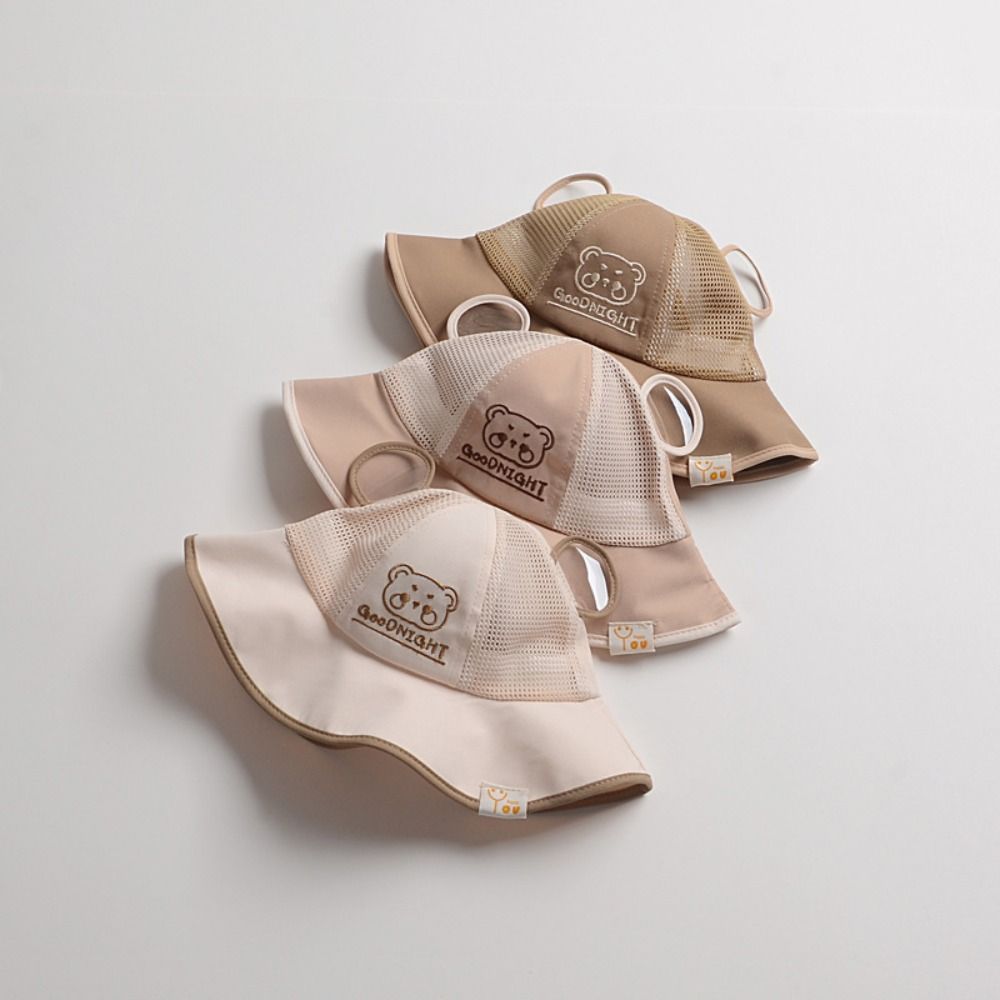 Adjustable Children Fisherman Cap Breathable Boys Girls Sun Hat Korean Baby Bucket Hat  for Kids