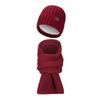 New Thickened Velvet Beanie Hat Soft Ear Protection Cap and Scarf Set Winter Warm Knitted Beanies Knitted Hat Unisex