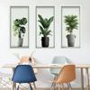 3D Plant Potted Plants Living Room Background Wall Decoration Self-adhesive Wall Stickers