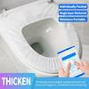 50pcs Disposable Toilet Seat Covers with Elastic Bands - Hygienic Portable Toilet Seat Protectors for Travel, Hotels, Public Restrooms