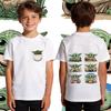 Kids Boys Yoda Graphic T Shirt Cotton Casual Soft Breathable Star Wars Child Clothing Summer Top Toddler Tee