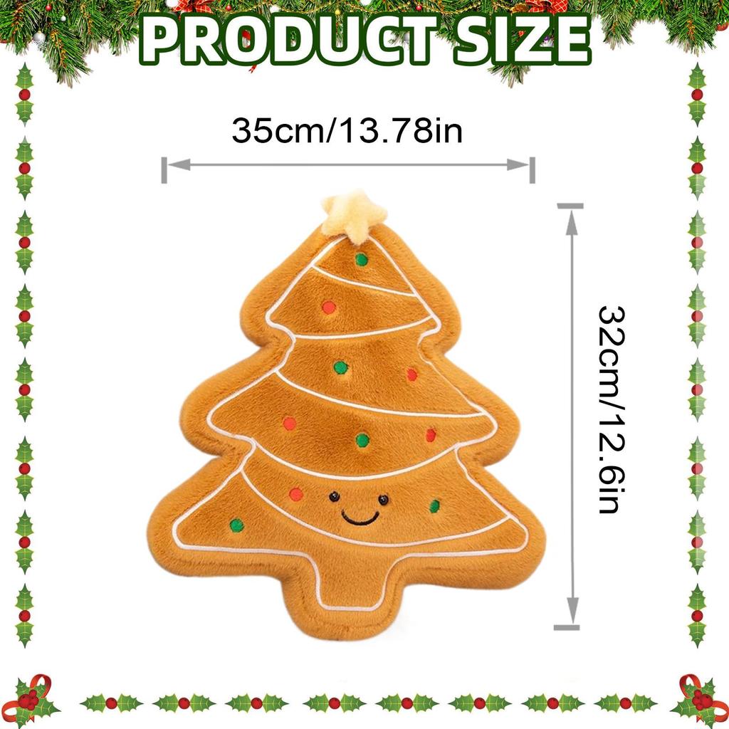 Christmas Pillows Plush Christmas Tree Gingerbread Sofa Cushion Holiday Cushion Pillow For Interior Designers Bedroom Office