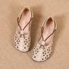 Scarpe da ballo basse eleganti da donna, scarpe estive traforate da donna, scarpe Mary Jane da donna, mocassini vintage, mocassini con cut-out