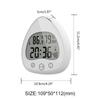 Waterproof Shower Wall Kitchen Clock Bathroom LCD Digital Clock Timer Seconds Counter  Temperature & Humidity Display
