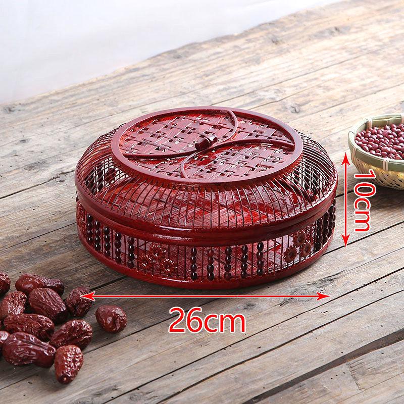 Плетеная многослойная корзина из бамбука ручной работы: Пикник, Доставка еды, Фрукты, Хранение или Свадебное использование