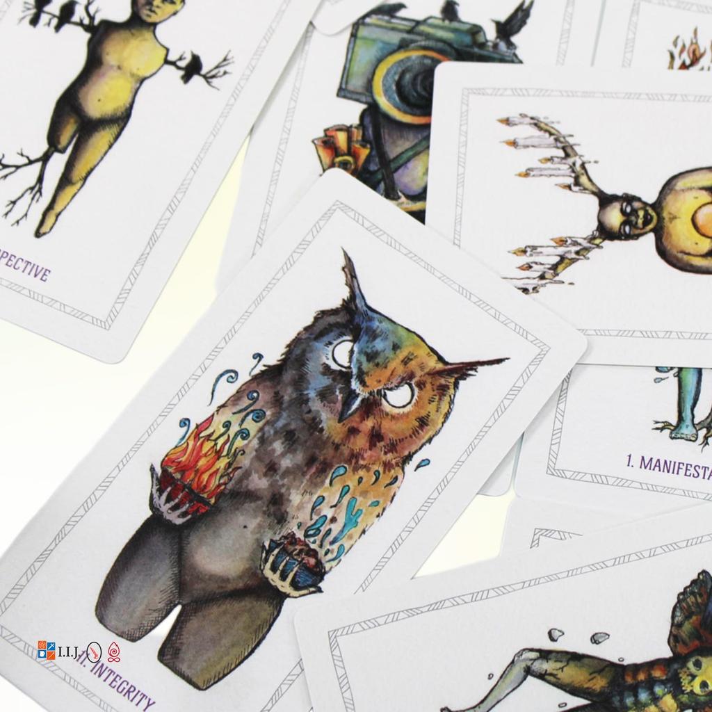 I.I.J Tarot Cards, The Awakening Tarot, 78 Cards, Element Tarot Fortune Telling, Japanese Instruction Manual Included, Authentic