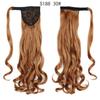 22" Long Ponytail Hair Extension Wrap Around Pony Tail Clip in Curly Wavy Synthetic Fake Hairpiece for Women Daily Life