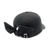 New Era 9TWENTY Golf Cap Long Visor Ribbon Script Black Size M/L GFW 920LV RIBBON SCRIPT BLK