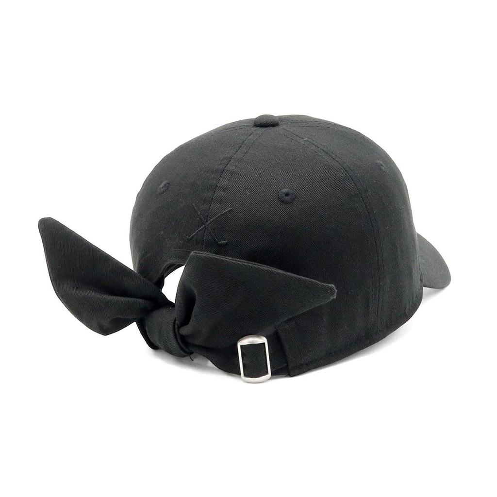 New Era 9TWENTY Golf Cap Long Visor Ribbon Script Black Size M/L GFW 920LV RIBBON SCRIPT BLK