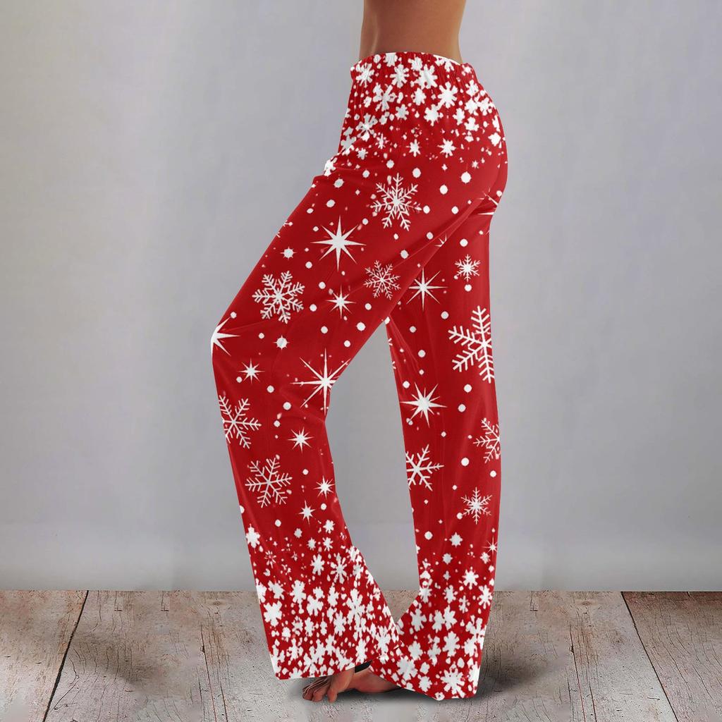 Women's Printed Wide Leg Pants Casual Relaxed Fit for Everyday Wear