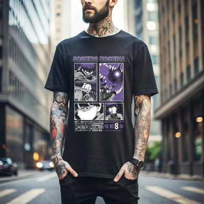 100% Cotton TOPS UNISEX TEES MENS WOMENS Soshiro Hoshina T-shirt Kaiju N 8 Mina Ashiro Anime Kafka Hibino Gift Shirt 324