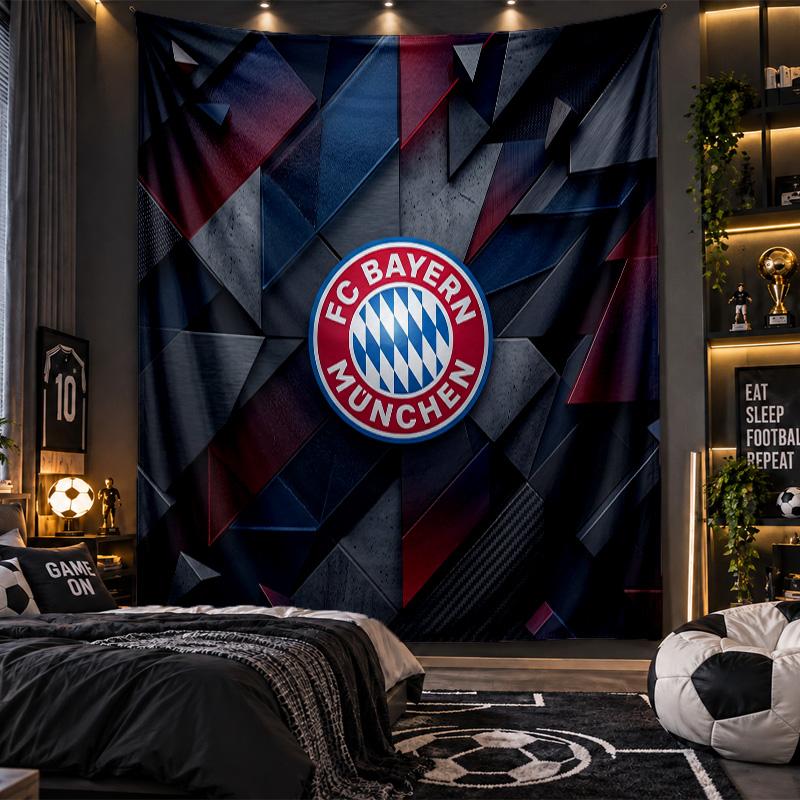Væghængt Gobelin Bayern München Print Stof til Stue Soveværelse Boligindretning