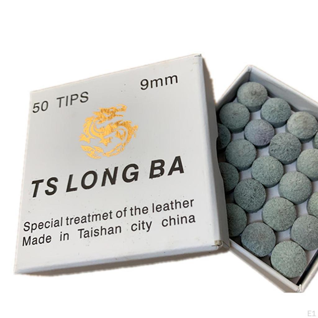 50x Billiard Tips Repair Tools Cue Stick Head for Beginner Snooker Repairing