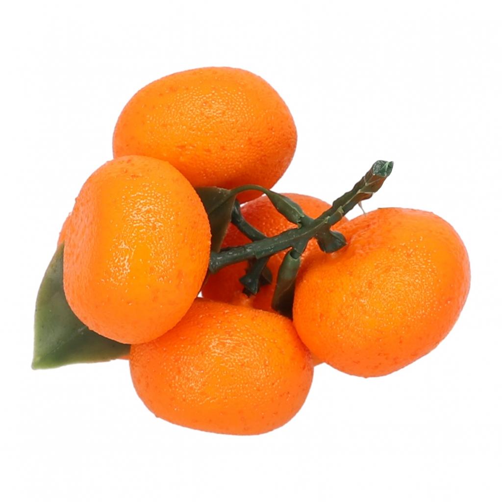 Foam Artificial Tangerine Orange Fruit Fake Decoration Display Realistic