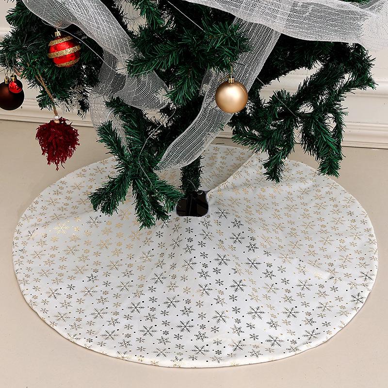 Creative Cartoon Print Christmas Tree Skirt - Festive Home & Party Decoration