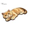 Cute Cat Floor Mat Bathroom Rug, Anti-Slip Absorbent Bath Washable Plush Tile And Wood Kitty Door for Entrance Kitchen Home Decor Anti-slip Rug