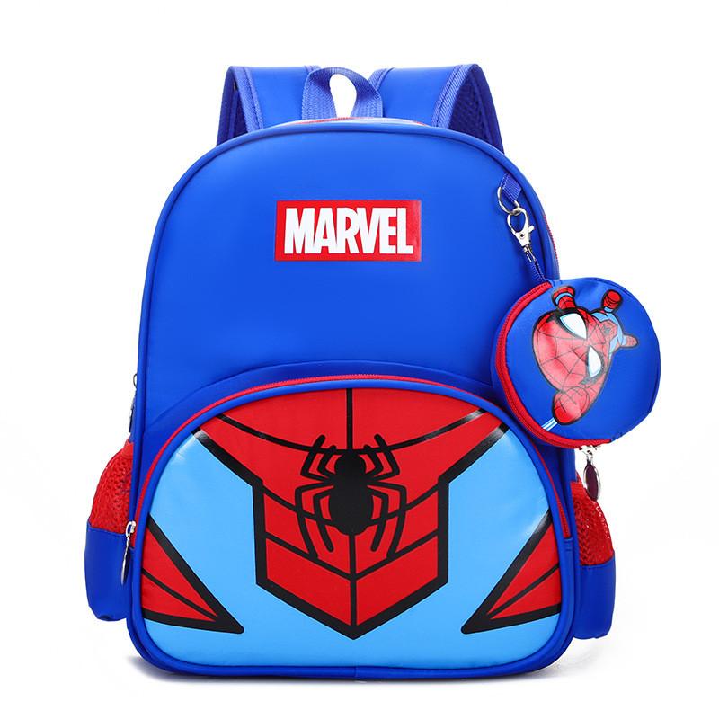 Capitão América Spiderand Sofia Mochila Infantil de Desenho Animado