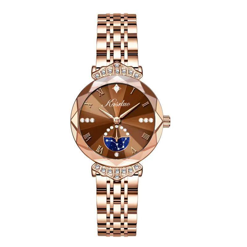 Casaro Women'S Watch With Diamonds Women'S Watch Light Luxury Fashion Aesthetic Waterproof Quartz Watch
