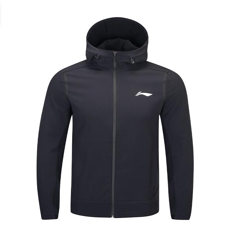Li Ning Letter Print Zipper Hoodie Casual Sports Jacket Men jackets AFDUA71-11