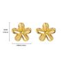 Bow Flower Stainless Steel Earring for Women Mama 18K Gold-plated Stud Earring Wedding Jewelry Accessories Valentine's Day Gifts