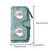 Pink floral Santa Claus long zipper wallet, large-capacity card holder, unisex clutch bag, stylish zippered coin purse, suitable for daily use, a