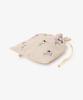 Afternoon Tea Living JK04 Flower Language Drawstring Pouch, Medium, Pansy, Beige