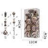 15Pcs Candy cane Christmas Ball Ornaments Set Plastics Painted Christmas Tree Pendant Gift Pendants Party Decor Ball