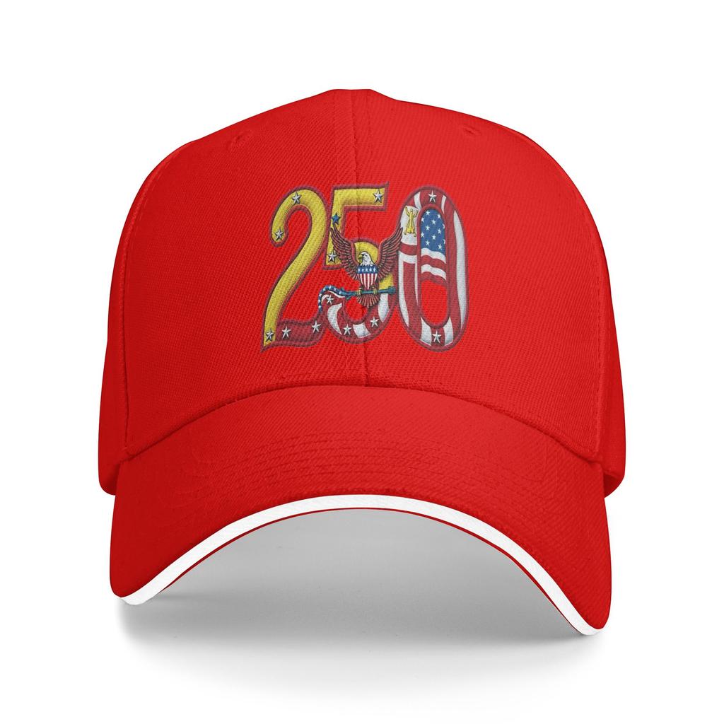 250. Geburtstag Patriotische USA-Flagge Lässige Baseballkappe Outdoor-Sport Trucker-Hut Sommer Sonnenschutz Paar Damen Baseballkappen