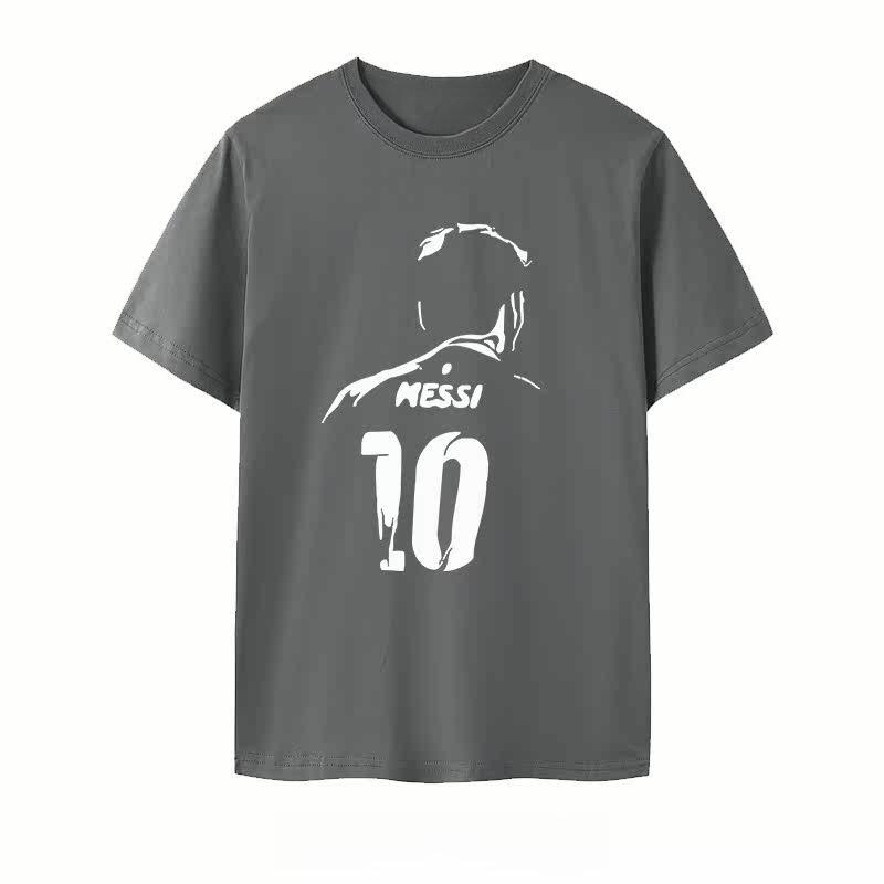 Argentine Messi Creative Design Football Printed Tshirt Unisex Women Short Sleeve Cotton Tshirt Unisexs Tshirts  Summer New