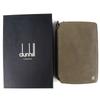 Great Dunhill Purse Bordon Double Zipper Organizer Long Wallet Brown leather Used