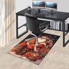 Christmas Santa Claus Chair Mat - Anime Cartoon Design, Non-Slip Carpet for Office, Home Decor, Living Room, Bedroom, Game Room & Dormitory.R050