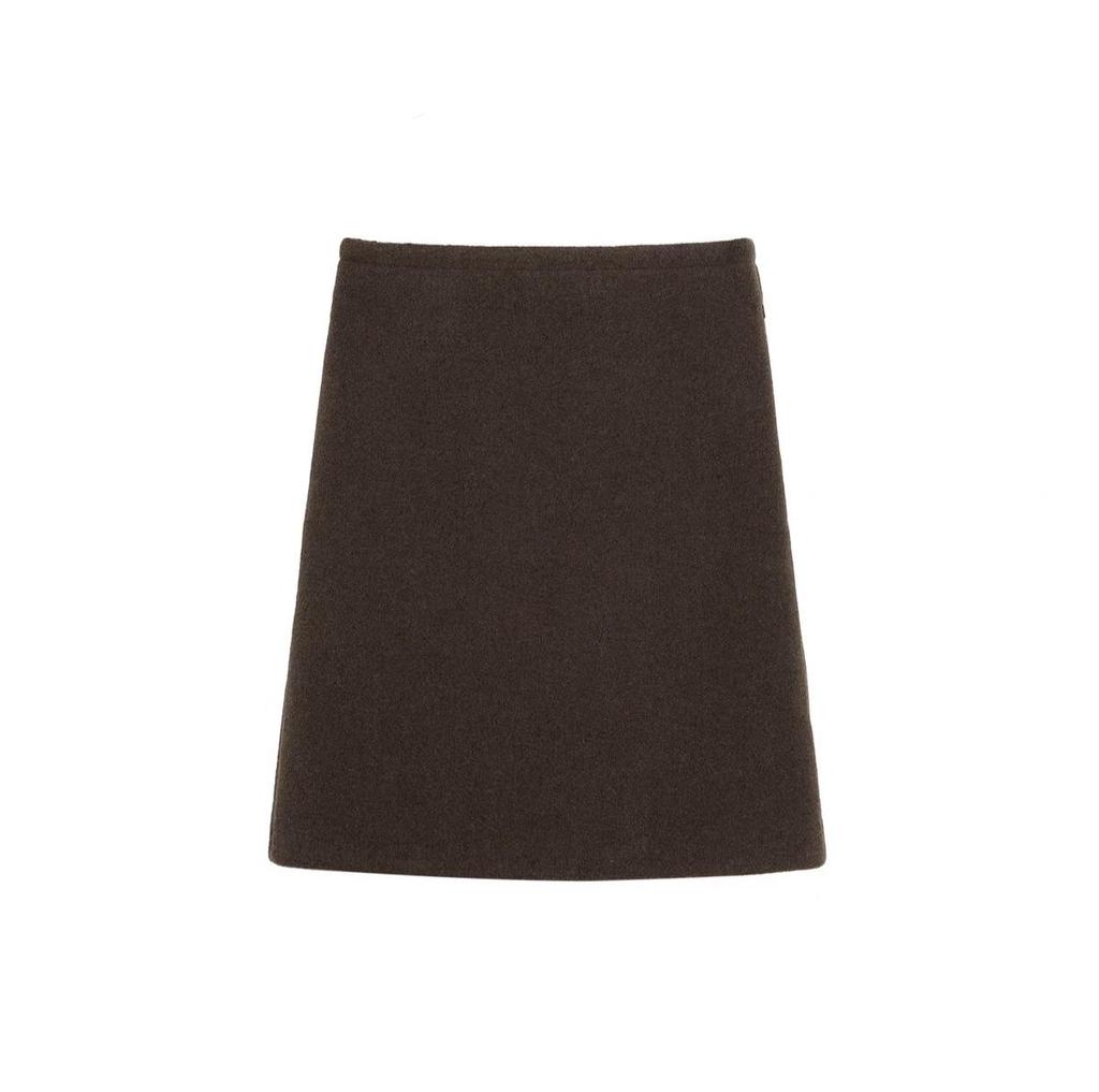 Women's High-Waisted Tweed Skirt - Designer Autumn Winter Hip-Wrap Style