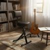 Backrest Guitar Stool Foldable Folding Guitar Stool Playing Seat Non-Slip Feet Music Gear Heavy-Duty For Stage