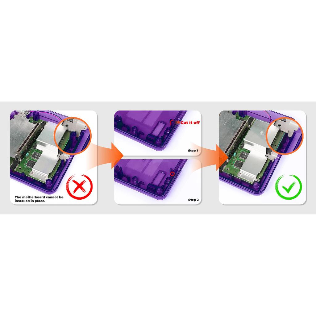 Bitfunx SFC Replacement Case Transparent Shell For Super Famicom Console Super NES Game Console