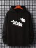 Kapuzenpullover mit Enten-Cartoon-Print