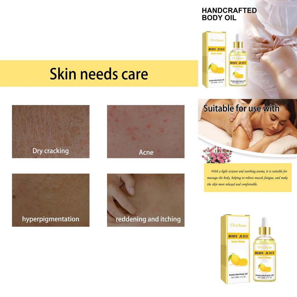 Luxurious Oceaura Mango Body Care Oil For Deep Hydration And Silky Smooth Skin
