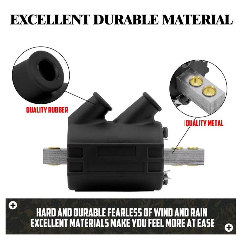 Q2-Dual Fire 3 Ohm 12V Output Ignition Coil For Big Twin 1970-98 Touring Models FLH Dyna Softail FXDL Sportster Motorcycl