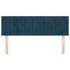 VidaXL 2x Têtes de Lit Meubles de Chambre à Coucher Accessoires de Lit Simple Têtes de Cadre de Lit Intérieur Bleu Foncé 346254
