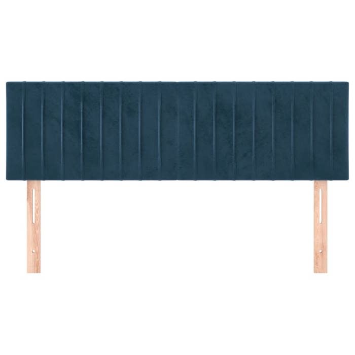 VidaXL 2x Têtes de Lit Meubles de Chambre à Coucher Accessoires de Lit Simple Têtes de Cadre de Lit Intérieur Bleu Foncé 346254